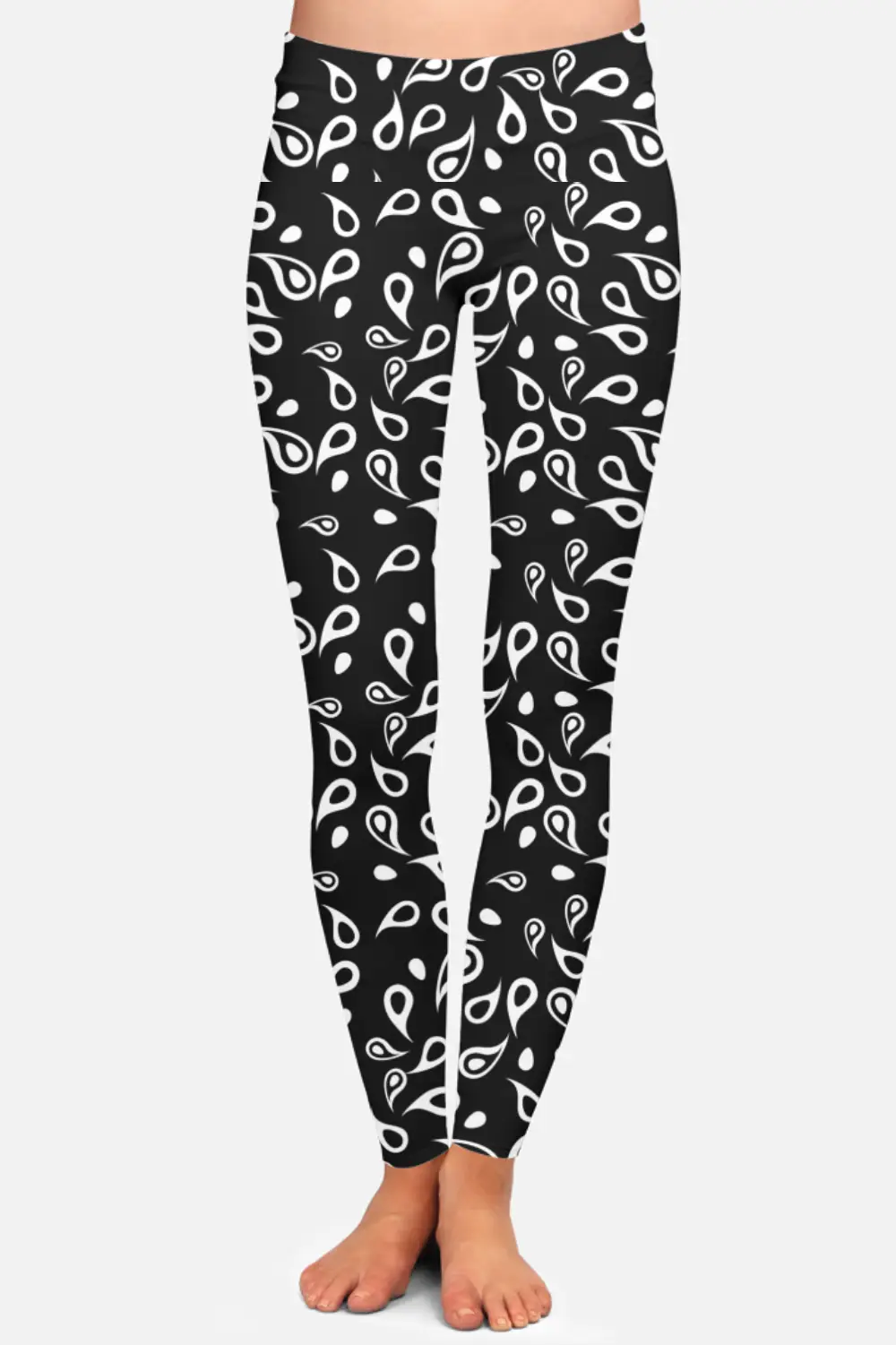 Paisley Print Women High Waist Leggings Pant