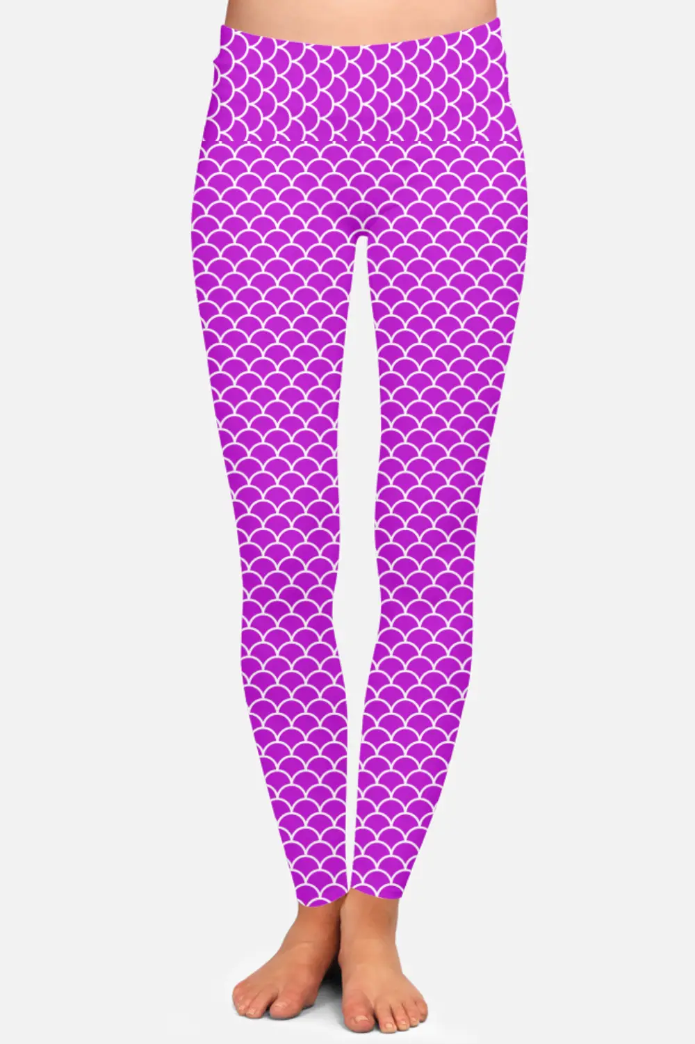 Casual Purple Women High Waist Leggings Pant