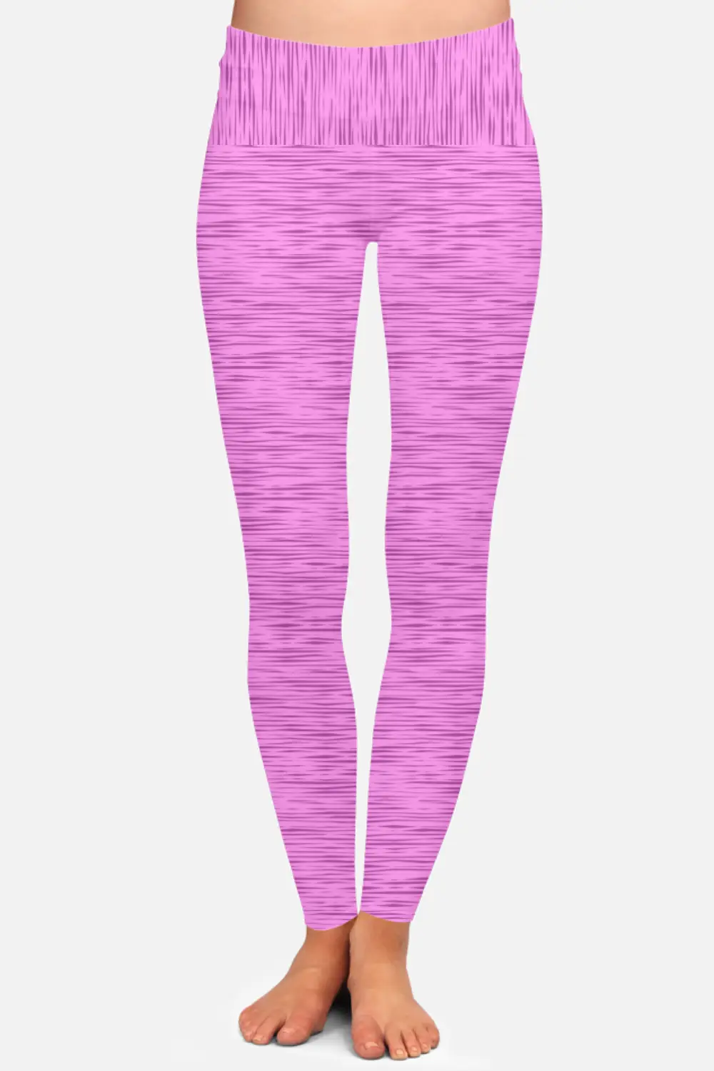 Casual Magenta Women High Waist Leggings Pant