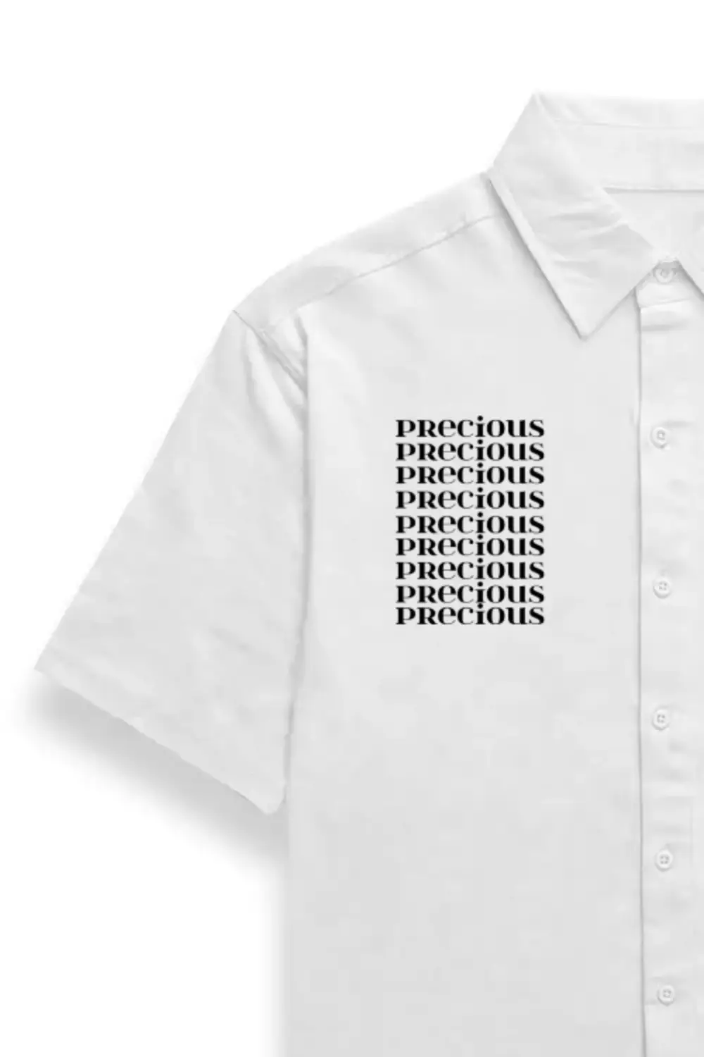 Cancer Zodiac Sign Unisex Oversized Half Sleeve Cotton Shirt White - Image 3