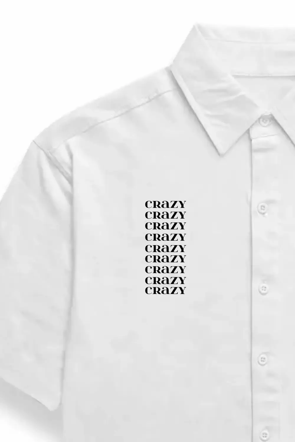 Sagittarius Unisex Oversized Half Sleeve Cotton Shirt White - Image 2