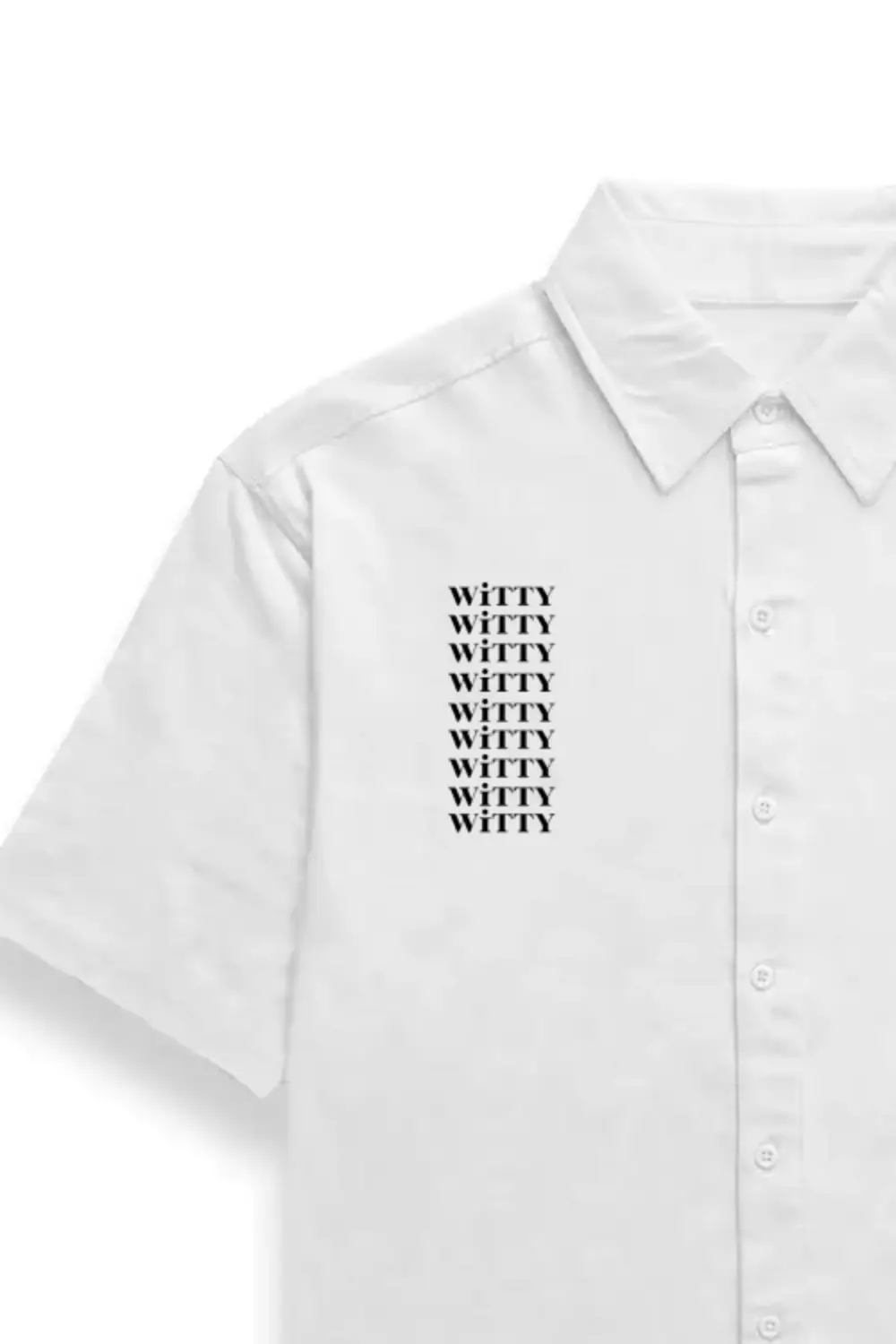 Scorpio Unisex Oversized Half Sleeve Cotton Shirt White - Image 2