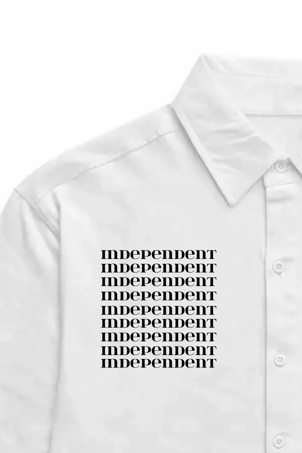 Virgo Unisex Oversized Half Sleeve Cotton Shirt White - Image 2