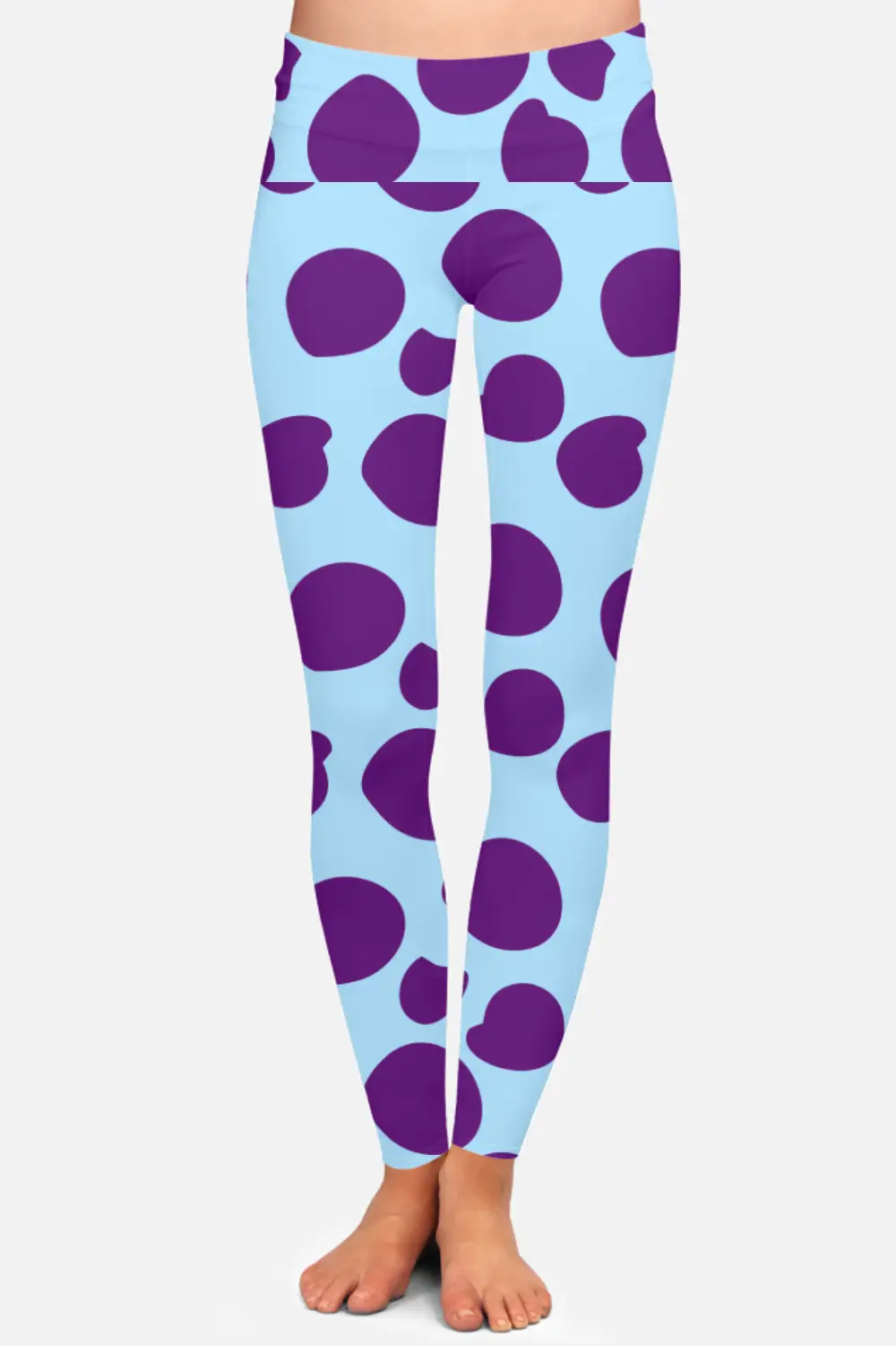 Big Polka Dots Women High Waist Leggings Pant