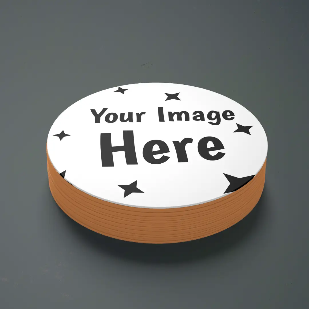 Customized Round Coasters For Tea, Dinning ,Meeting Table Pack Of 5 - Image 3