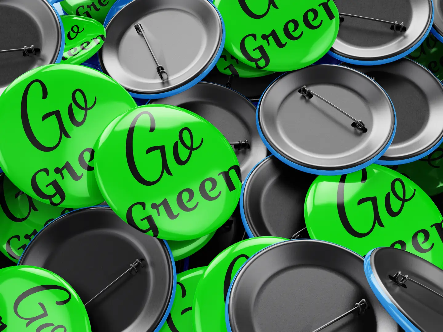 Customized Big Button Badges Black In Pack Of 10 - Image 4