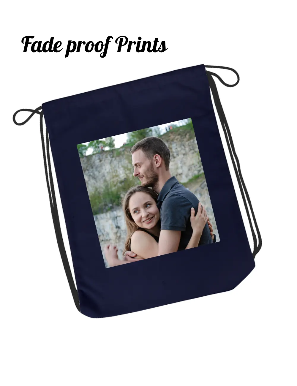 Customised Cotton Drawstring Bag - Image 3