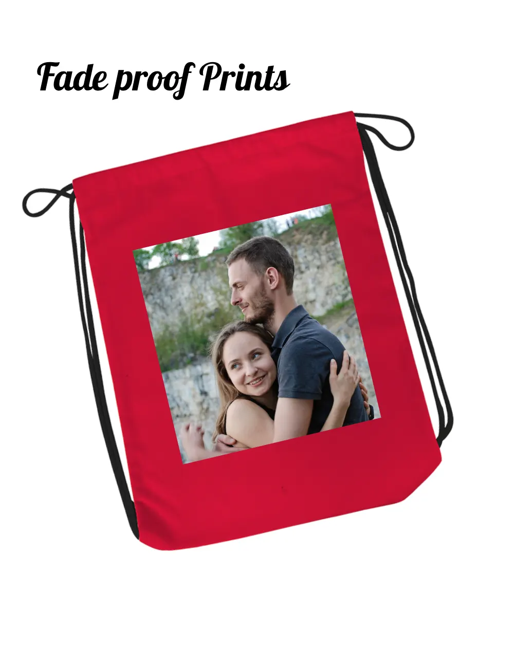 Customised Cotton Drawstring Bag - Image 4