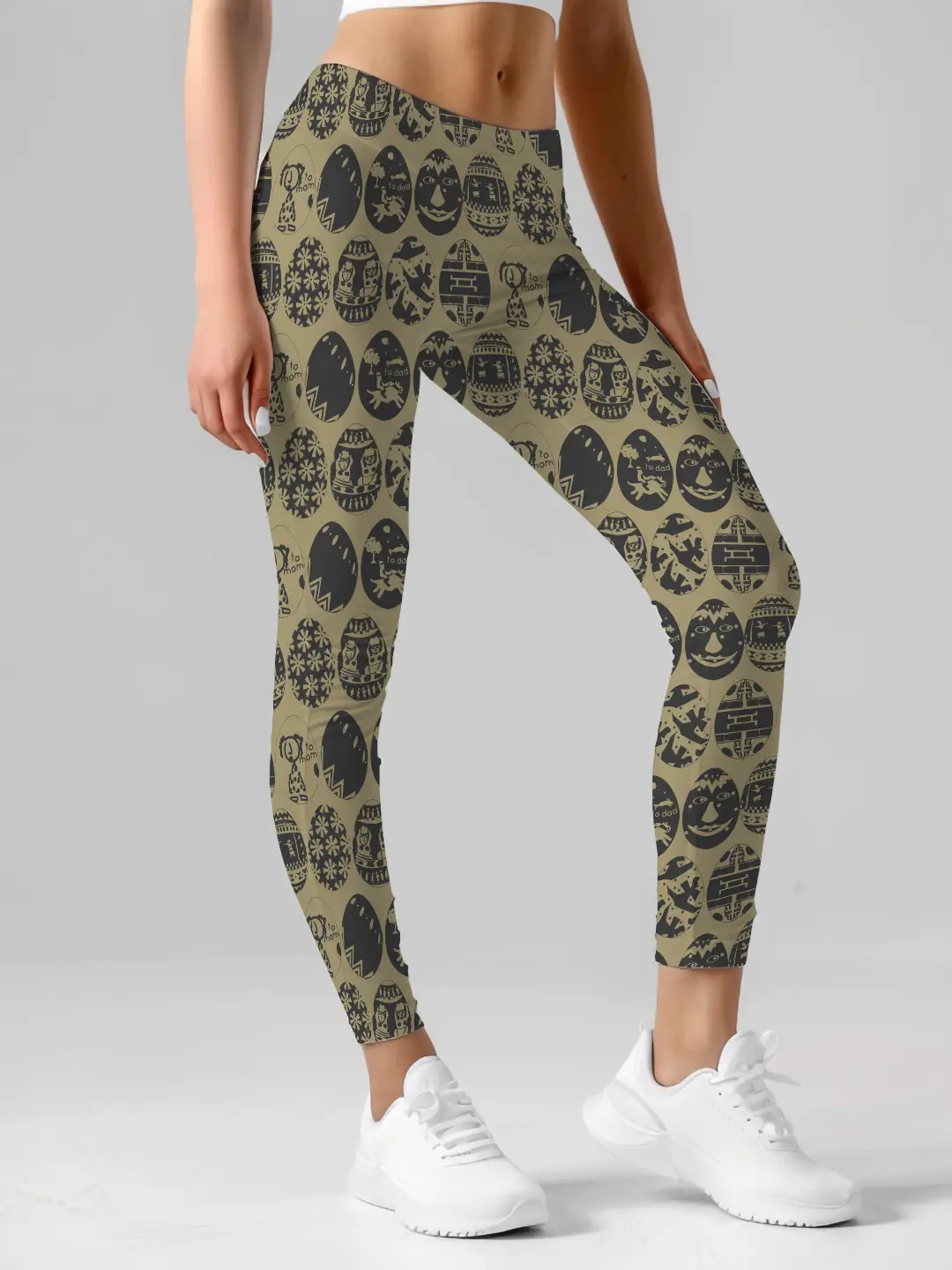 African Egg Printed Women Leggings