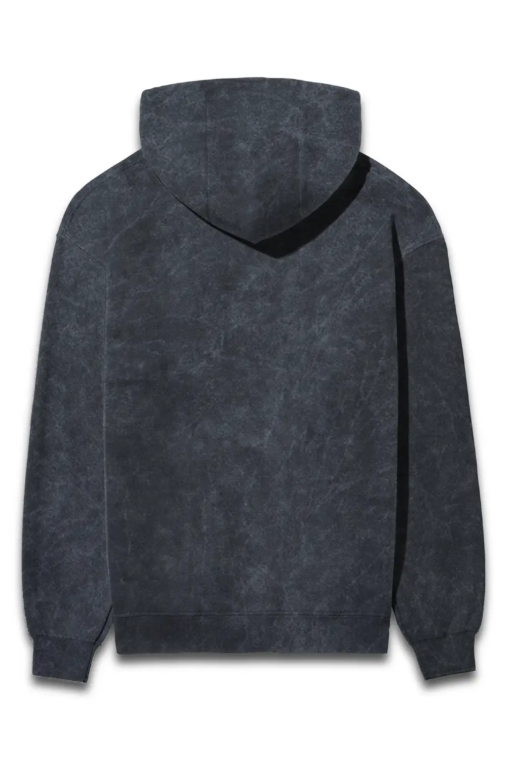 Acid Wash Hooded Sweatshirt Navy Blue - Image 2