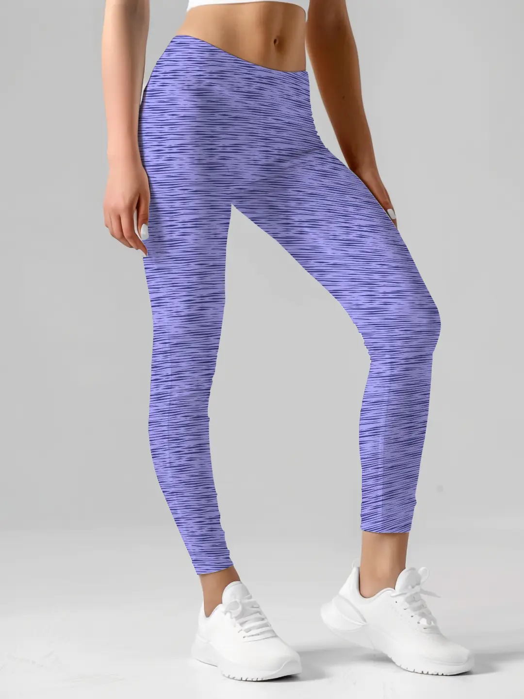 3/4 Casual Lavender Women Leggings