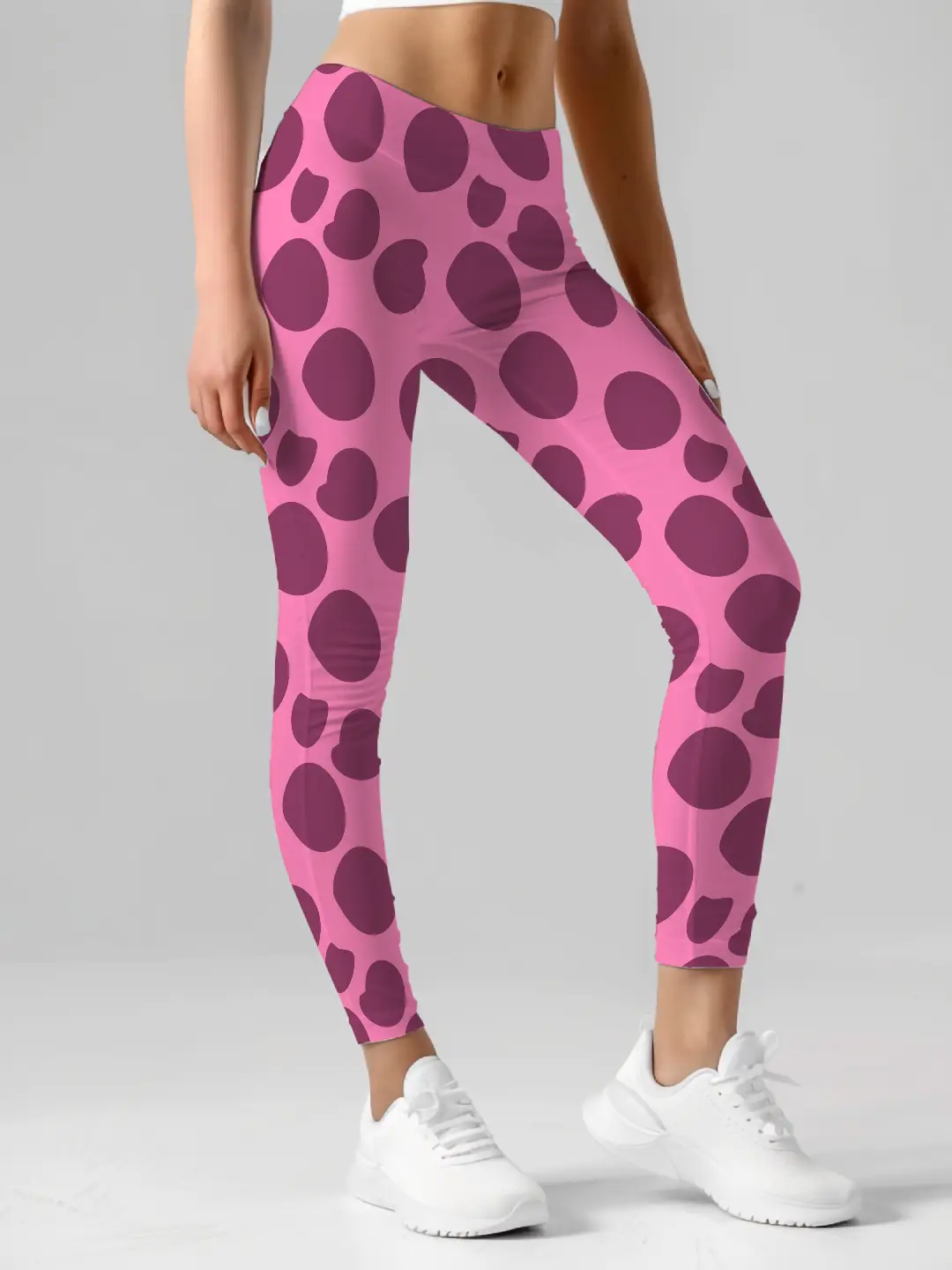 Polka Dots Red Women Leggings