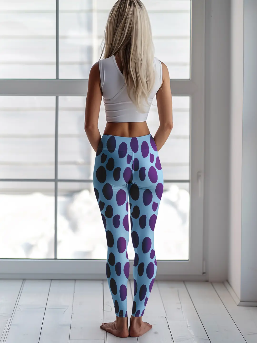Big Polka Dots Women Leggings - Image 3