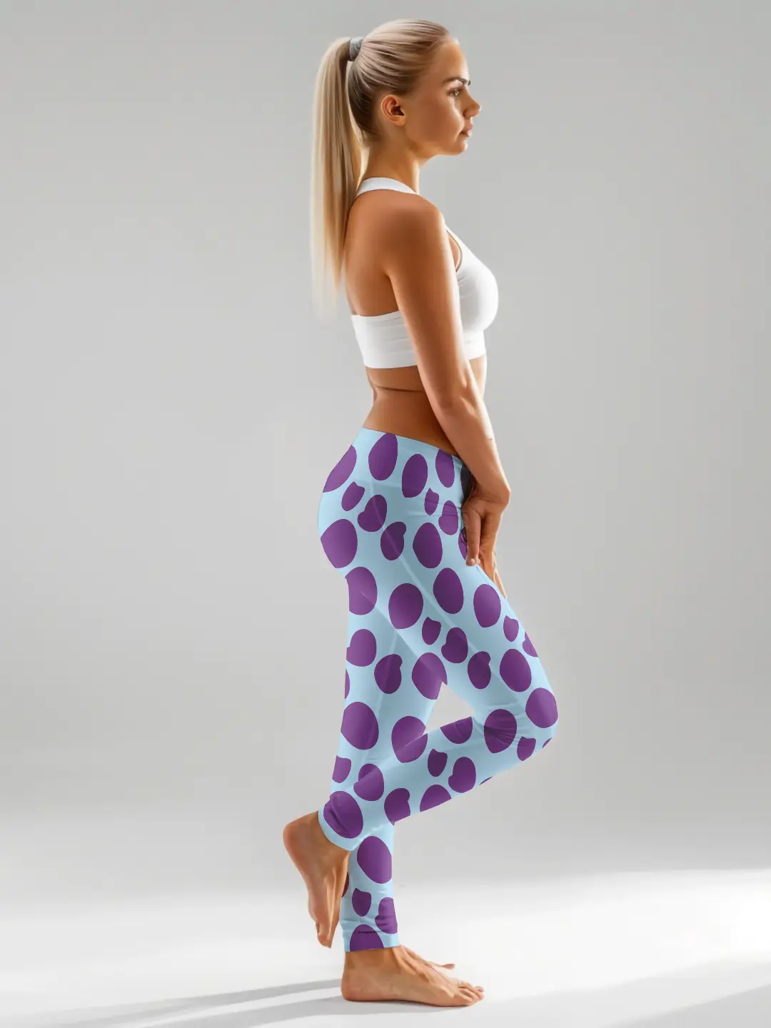 Big Polka Dots Women Leggings - Image 4