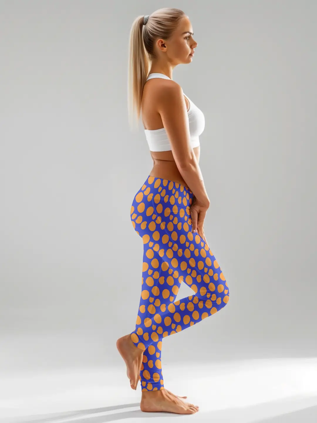 Polka Dots Blue Women Leggings