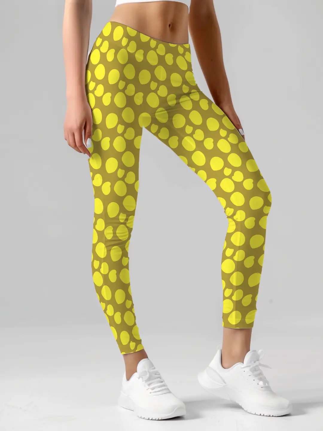 Polka Dots Yellow Women Leggings