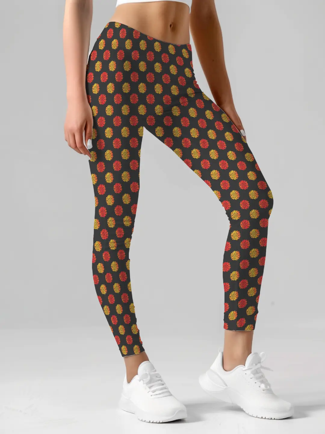 Flower Colorful Print Women Leggings