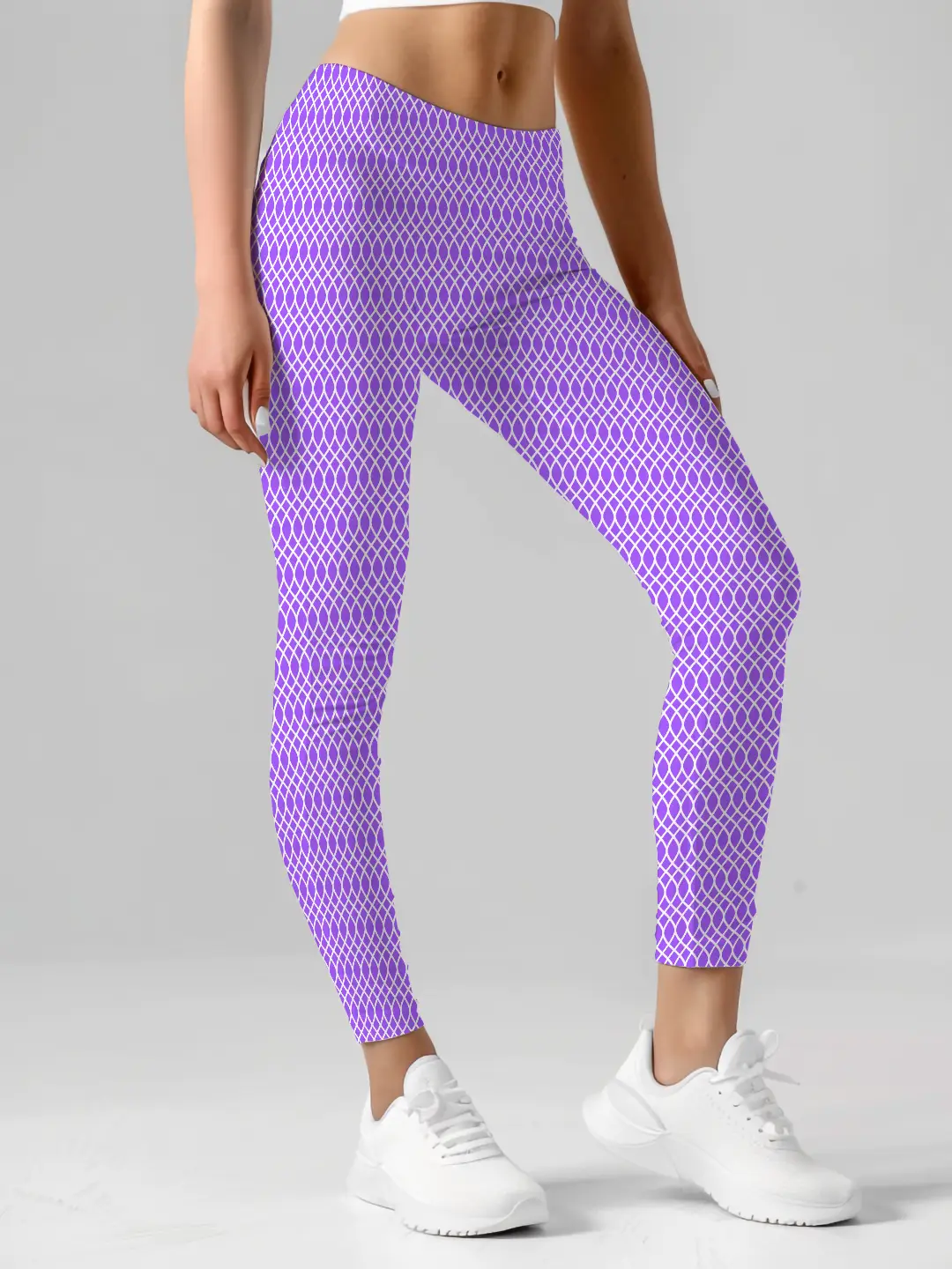 Stretchable Premium Elastane Lycra Purple Women Leggings