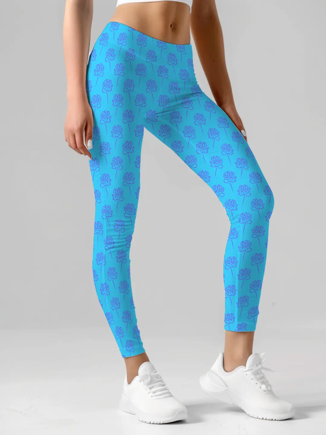 Roses Blue Women Leggings