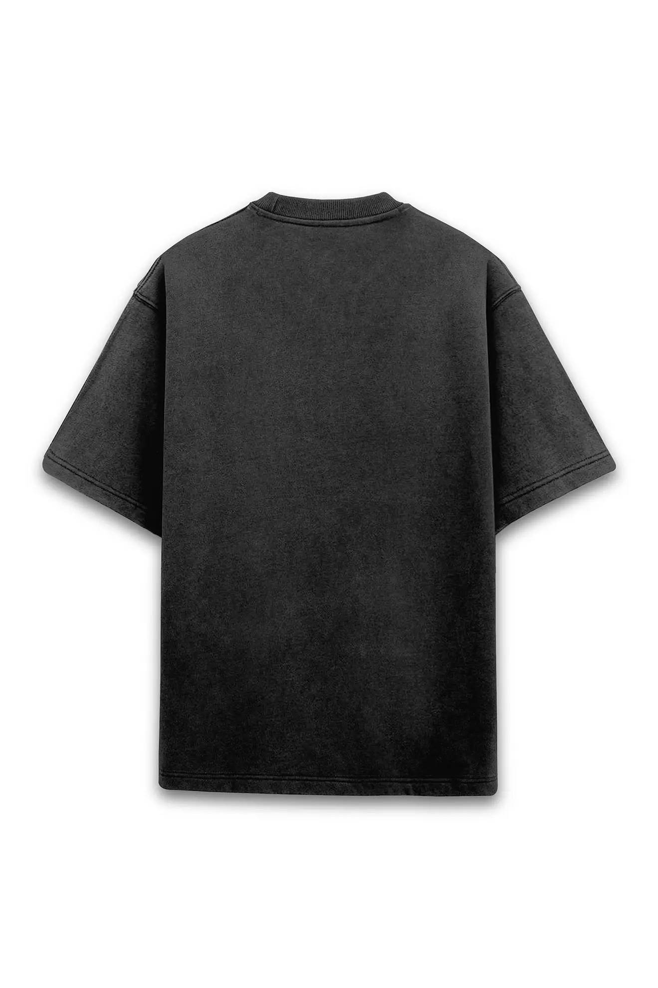 Acid Washed Oversized Classic T shirt Black - Image 2