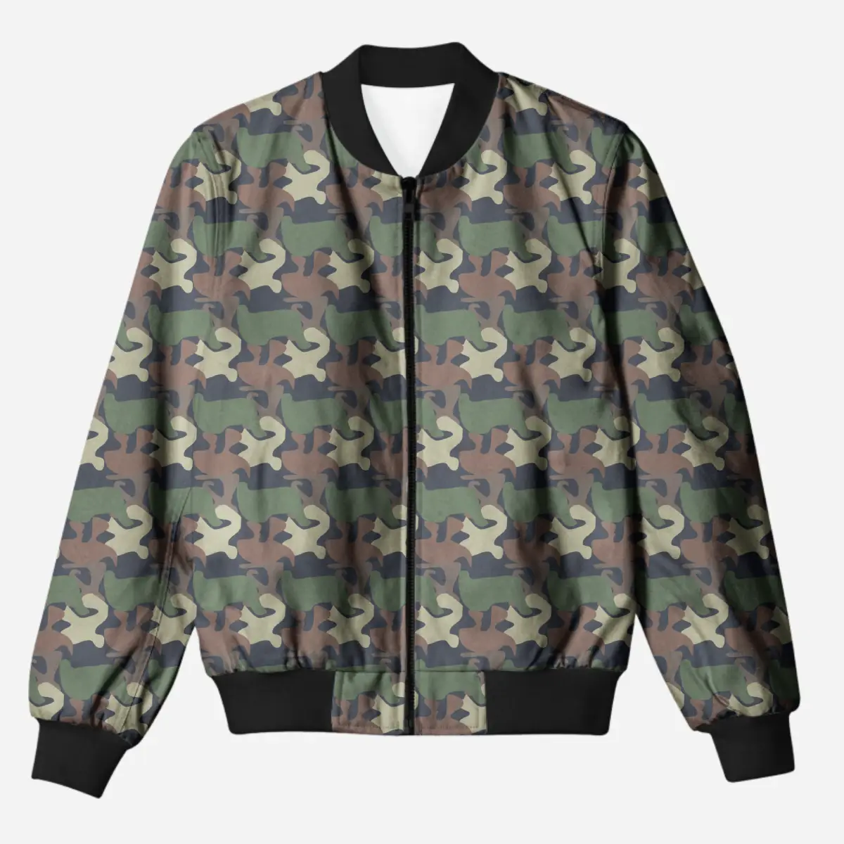 Style Camouflage Bomber Jacket