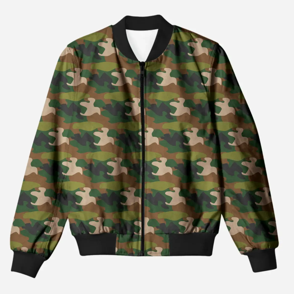 Bold Camougflage Bomber Jacket