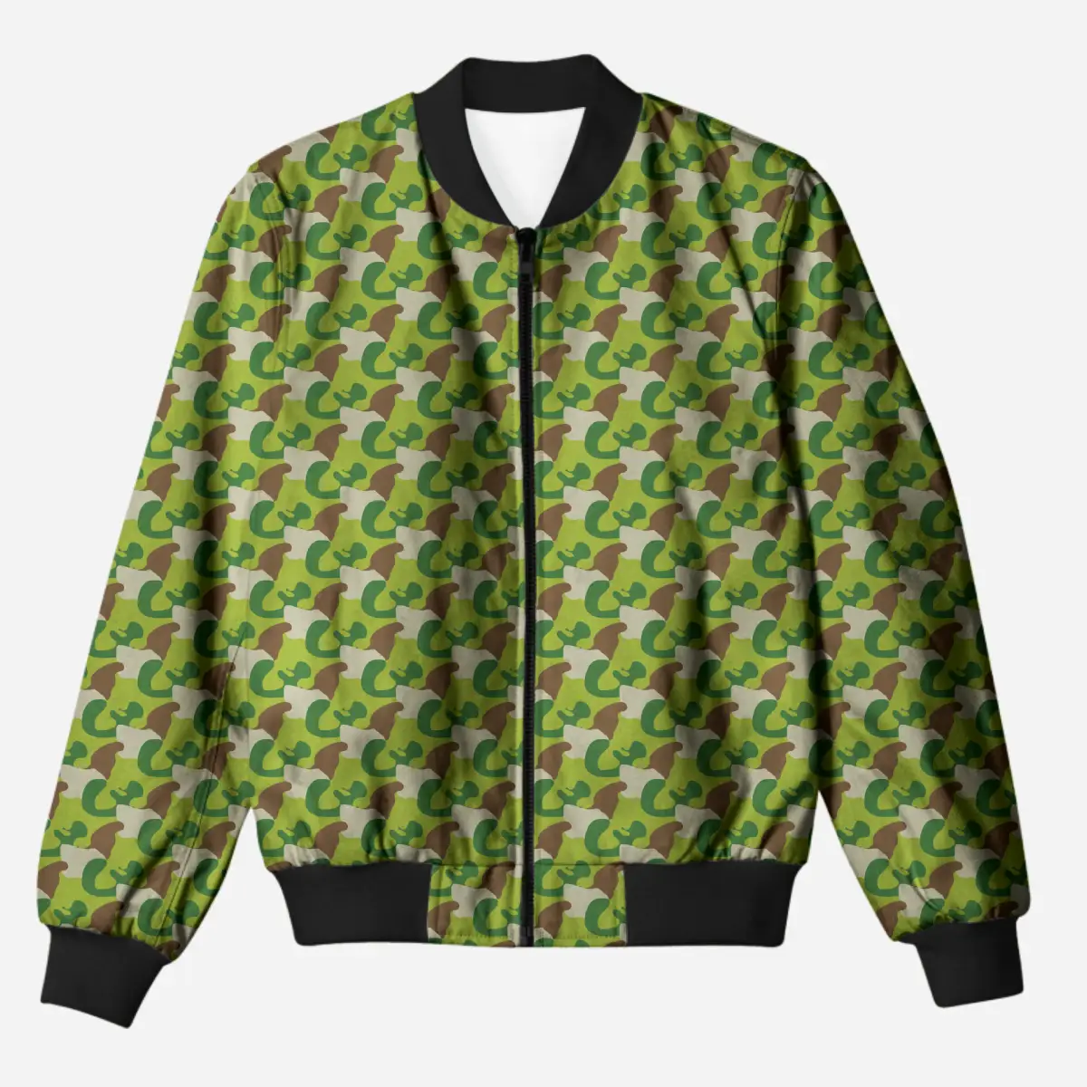 Army Camo Style Bomber Jacket