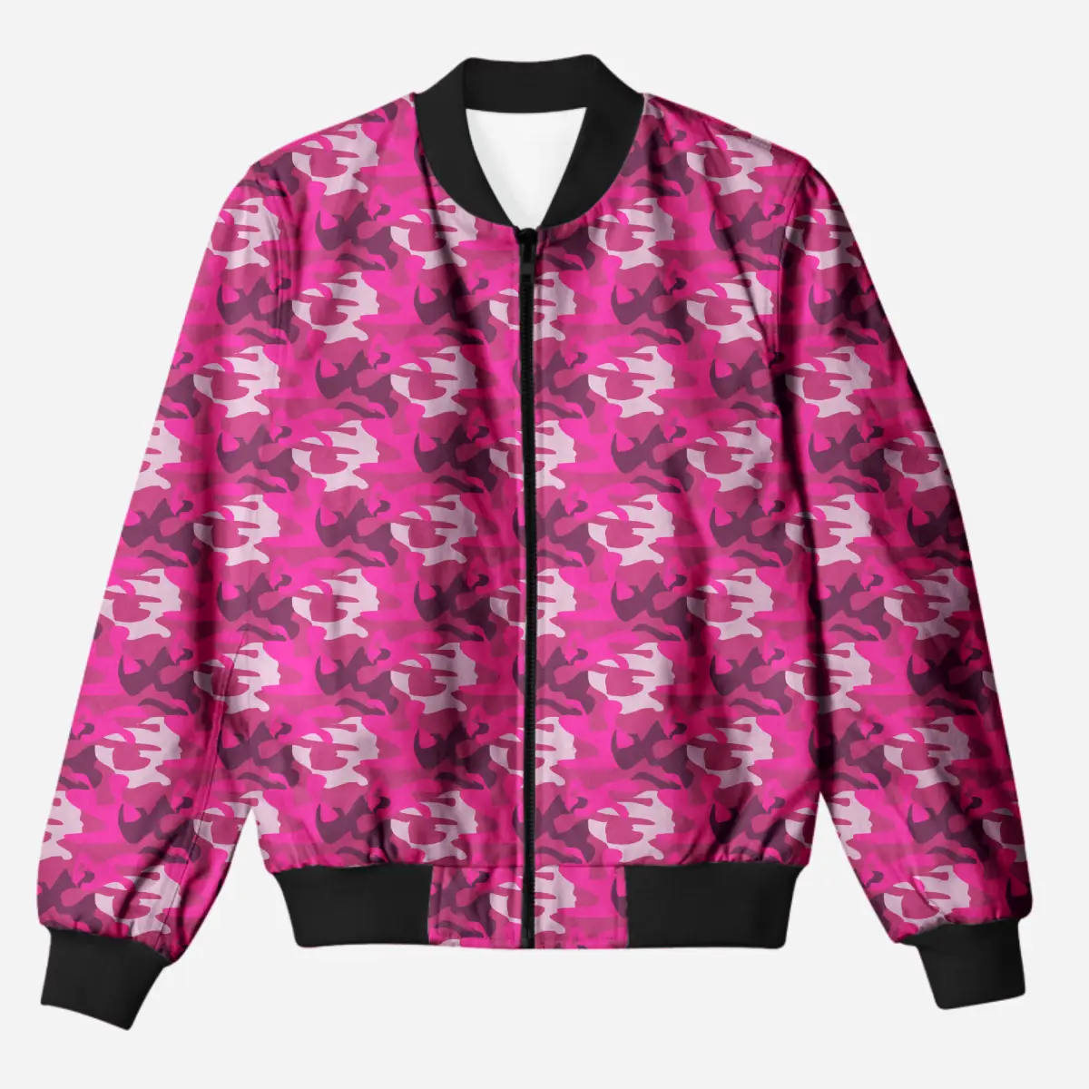 Pink Camo Bomber Jacket