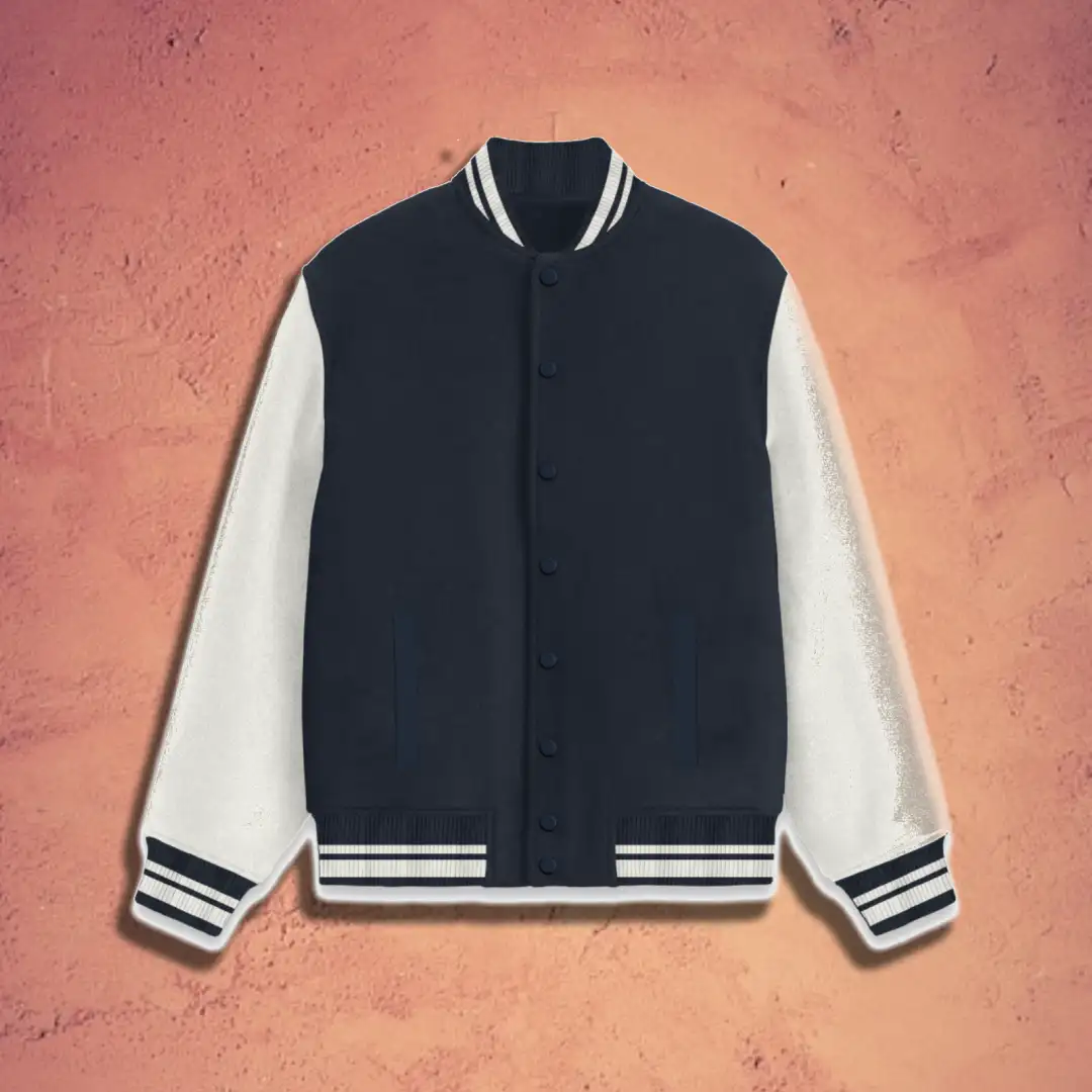 Navy Blue Varsity Jacket