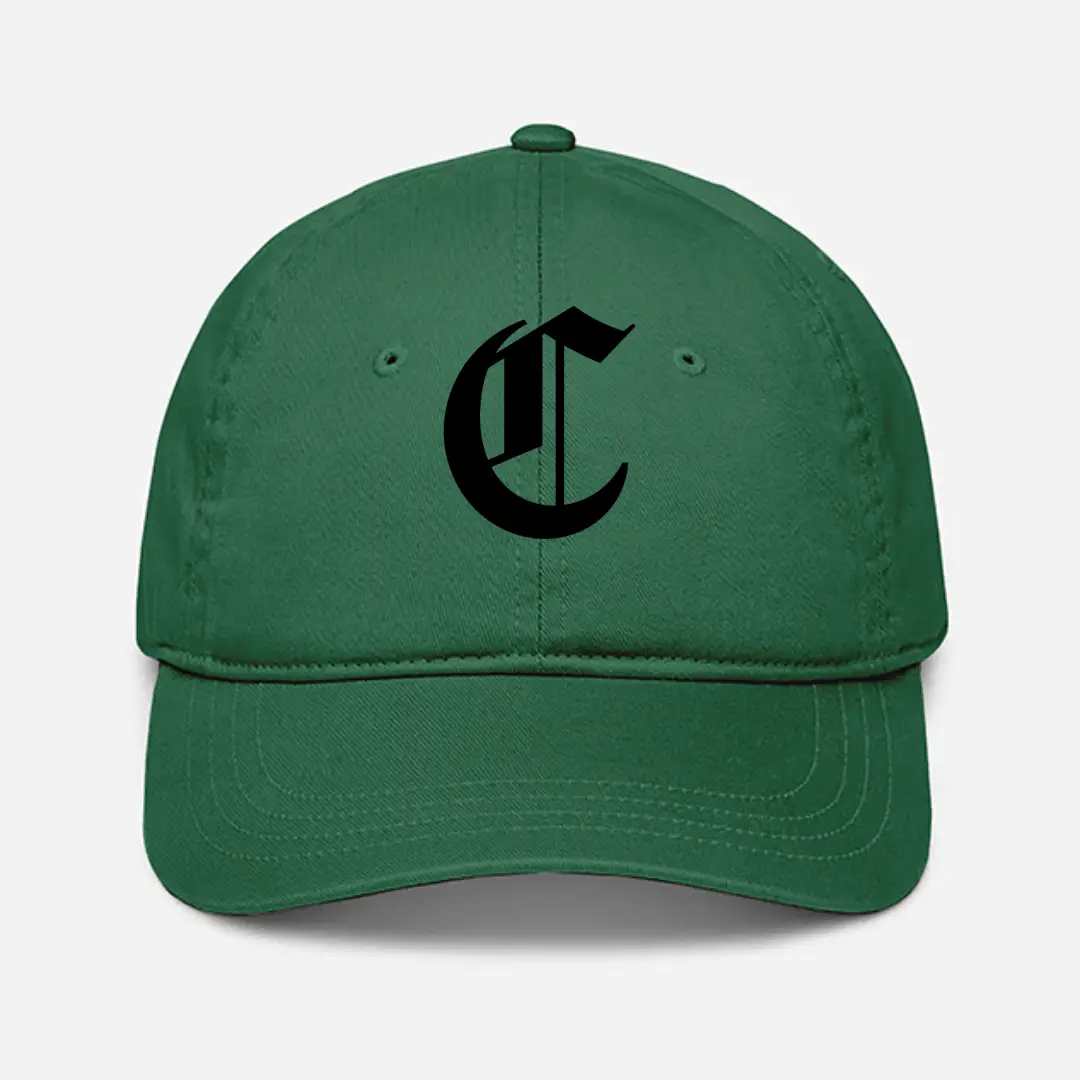 Alphabet C Embroidered Green Baseball Cap