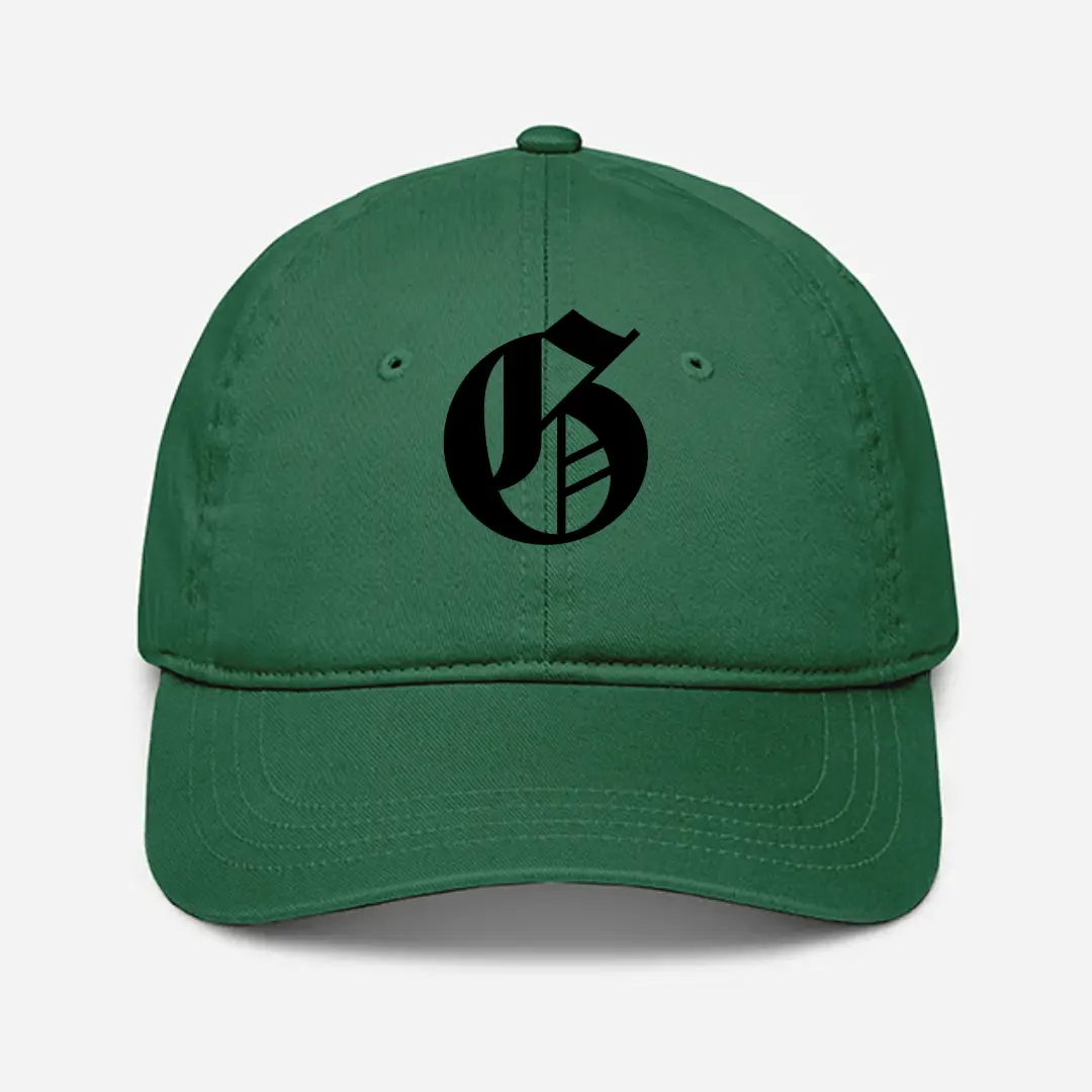 Alphabet G Embroidered Green Baseball Cap