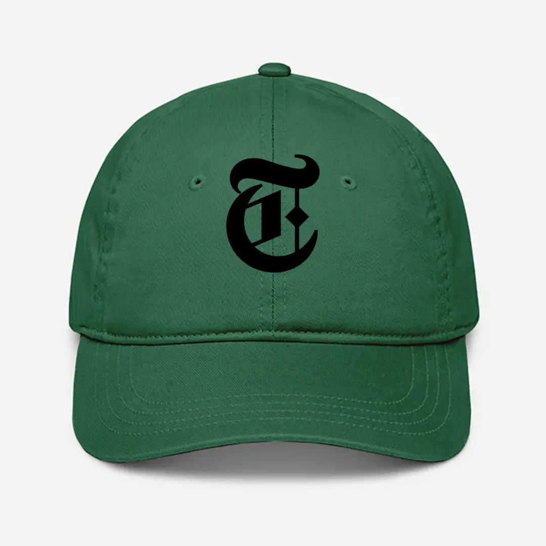 Alphabet T Embroidered Green Baseball Cap