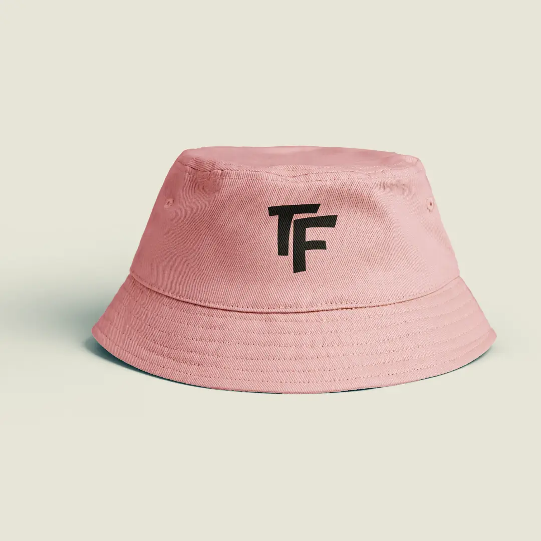 Printed TF Bucket Hat Light Baby Pink
