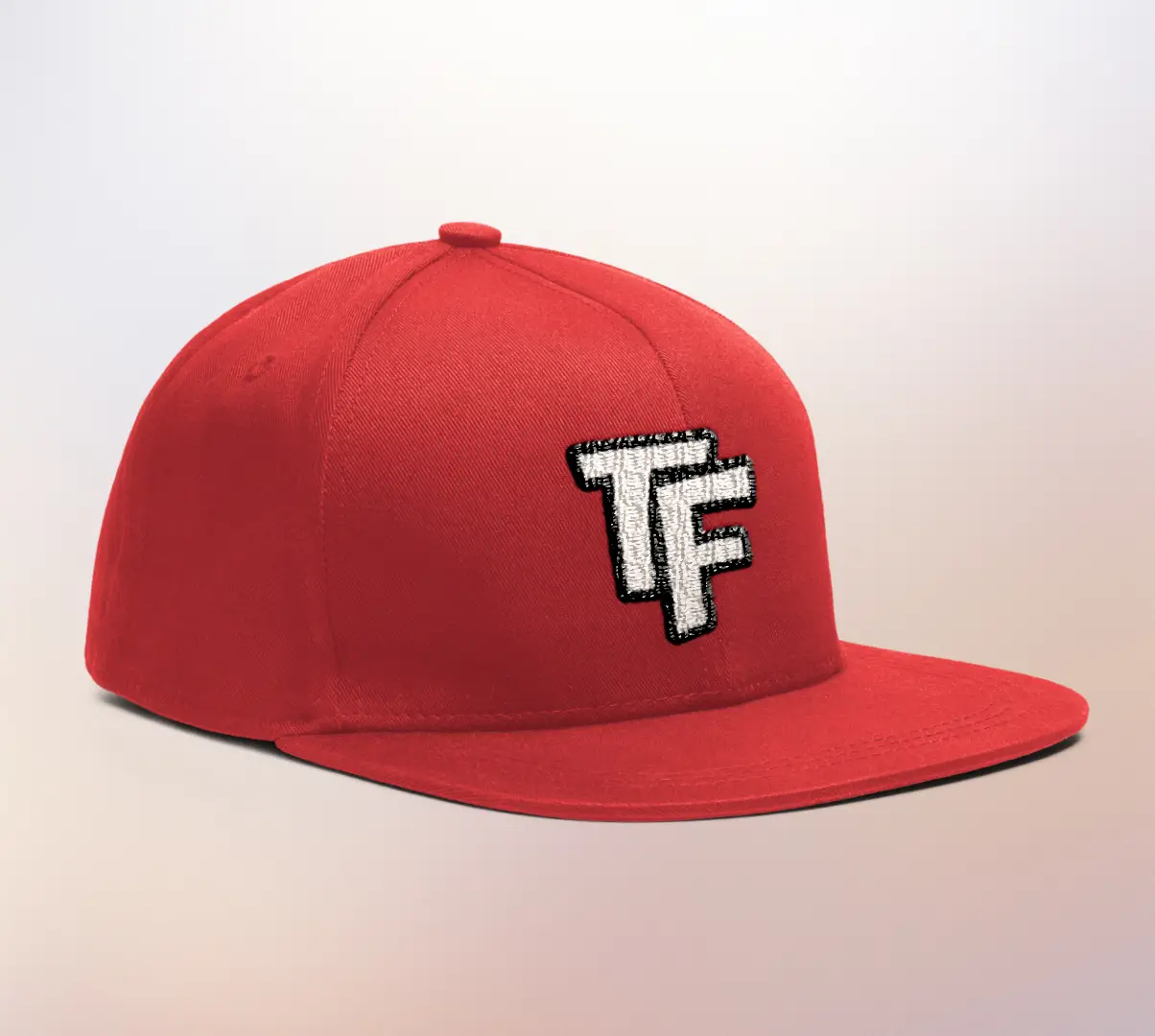 Twenty Four Flat Visor Snapback Cap Red - Image 2