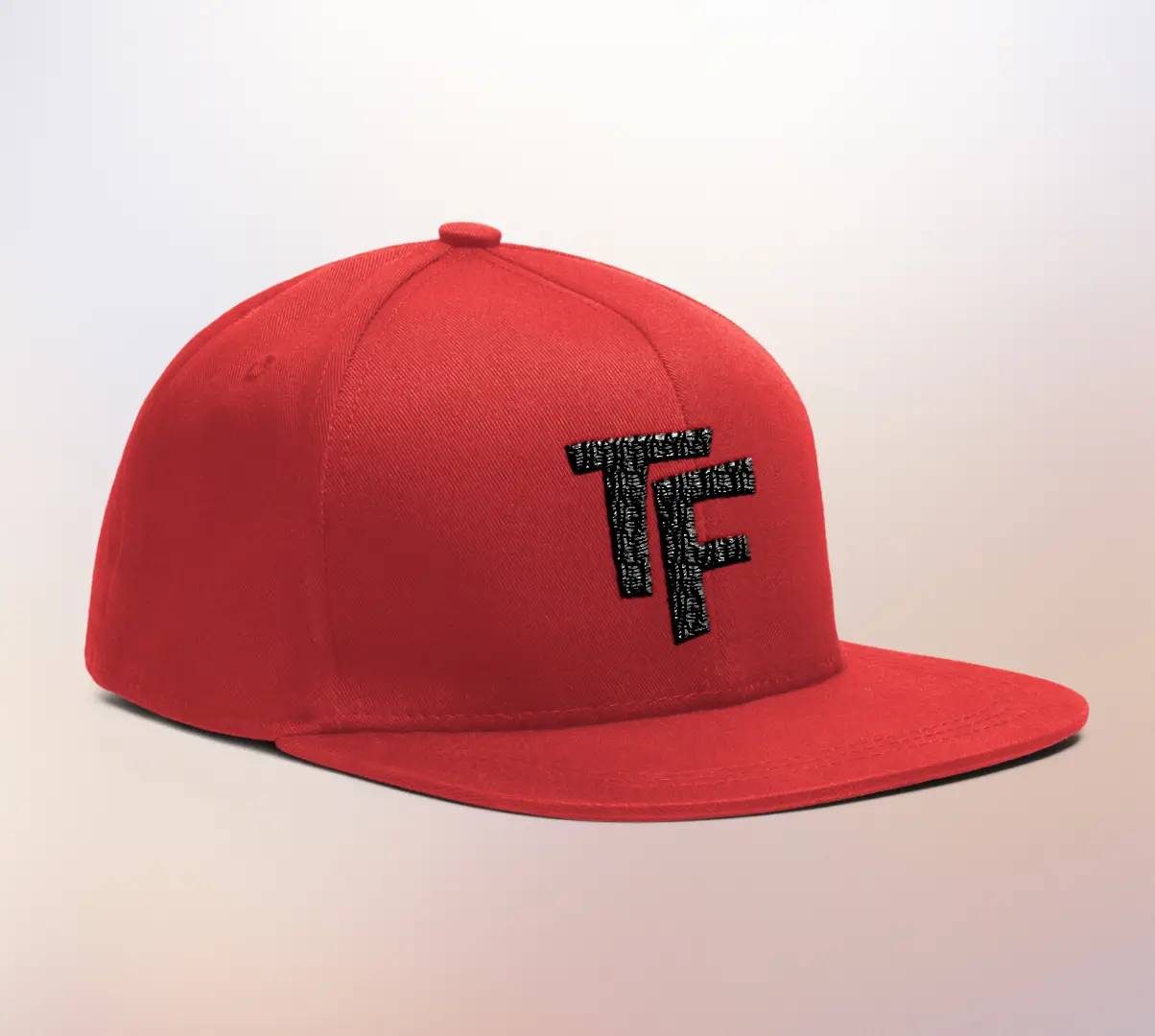Bold TF Embroidered Snapback Cap Red - Image 2