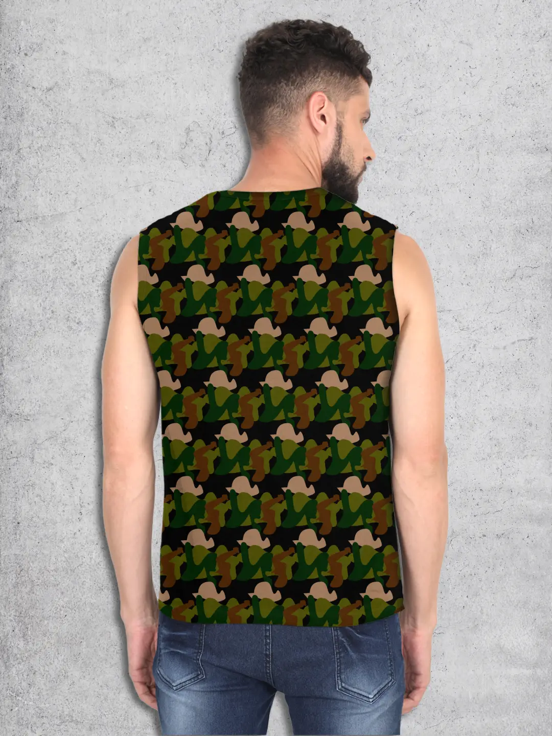 Camo Military Style Sleevless Vests - Image 2