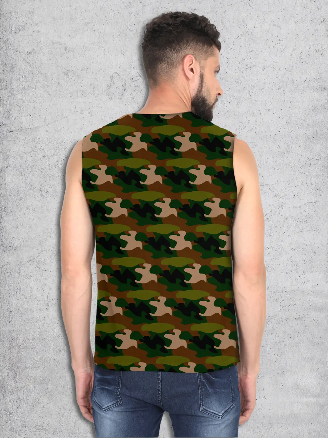 Bold Camougflage Sleevless Vests - Image 2