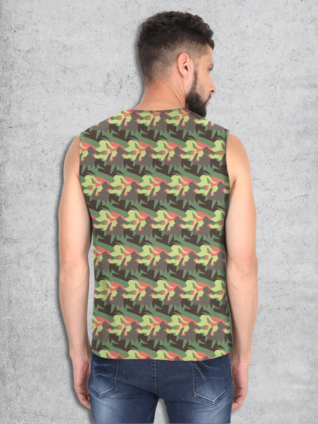 Camouflage Design Fleece Sleevless Vests - Image 2