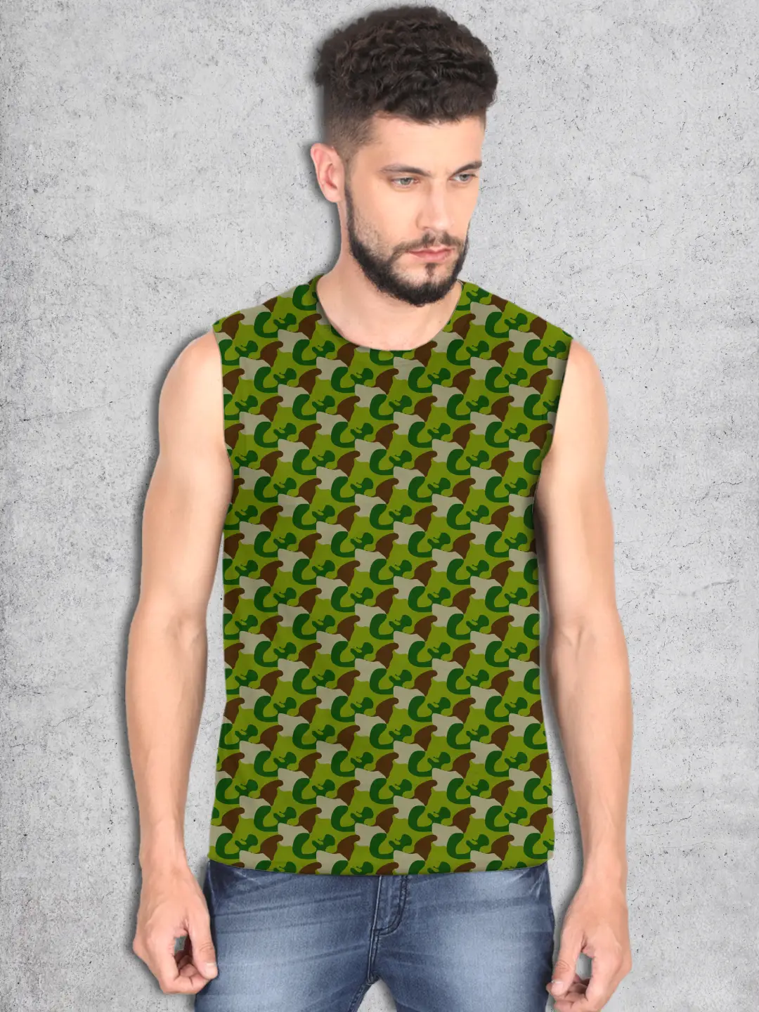 Army Camo Style Sleevless Vests