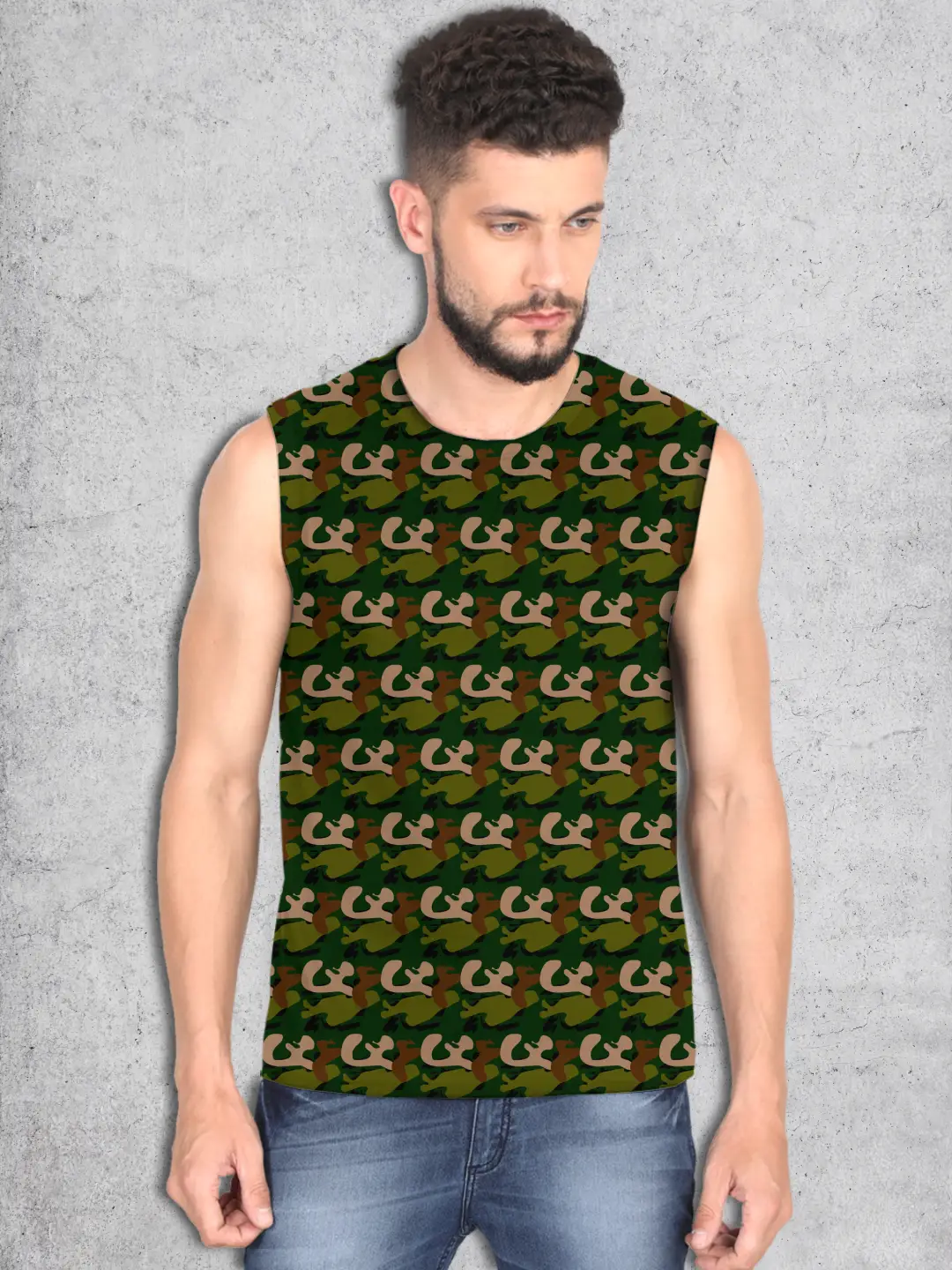 Camouflage Style Sleevless Vests