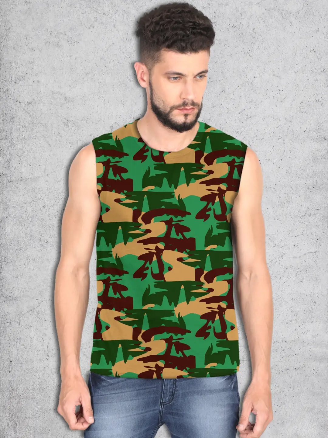 Army Camouflage Sleevless Vests