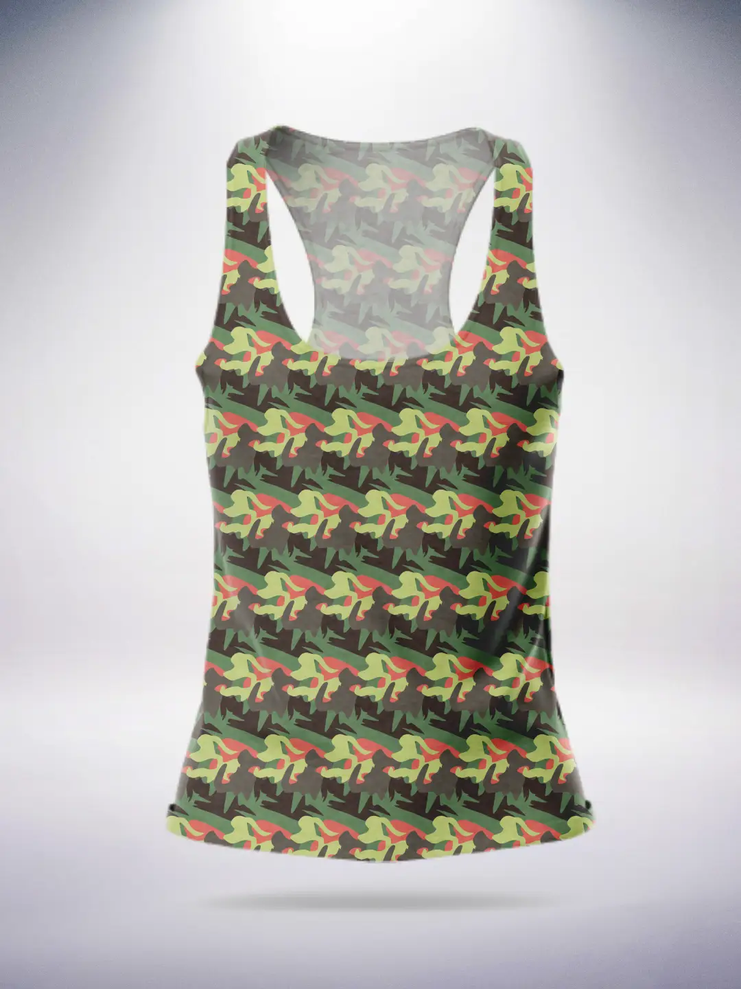 Camouflage Design Fleece Women Tank Top