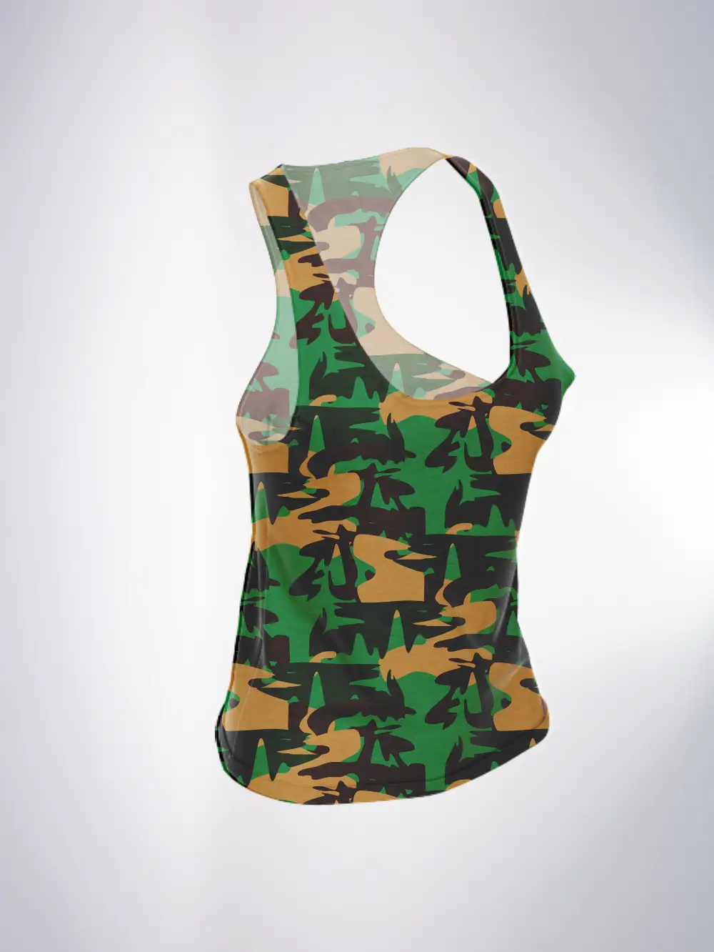Army Camouflage Women Tank Top - Image 2