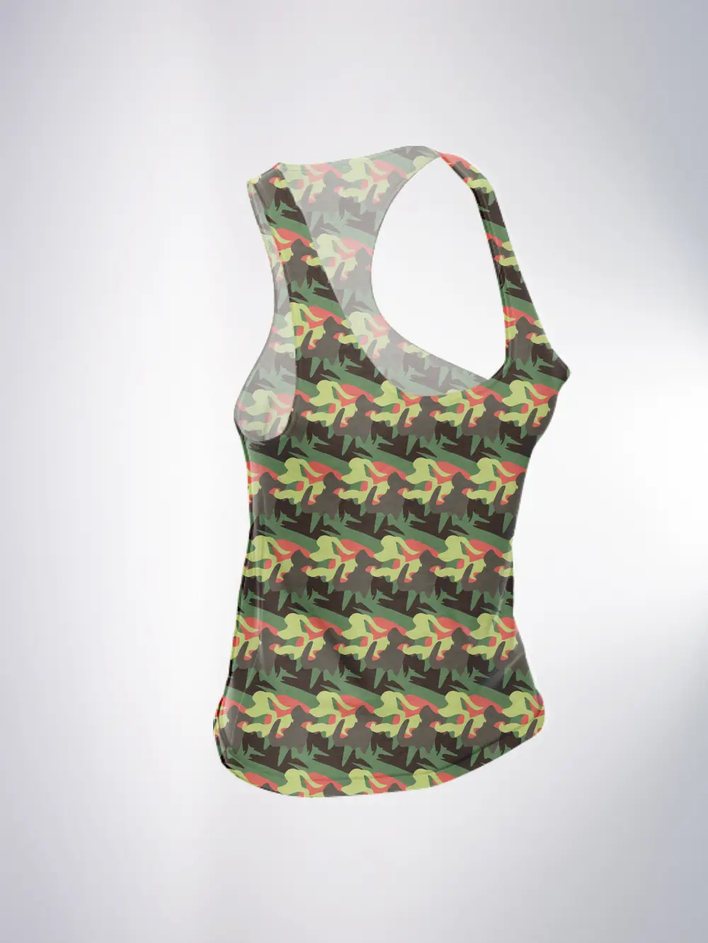 Camouflage Design Fleece Women Tank Top - Image 2