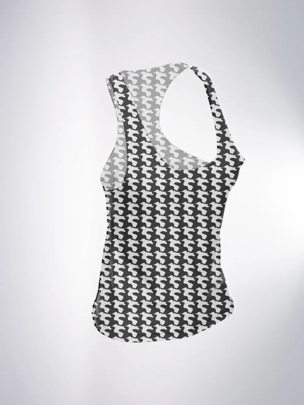 Grey Camouflage Women Tank Top - Image 2