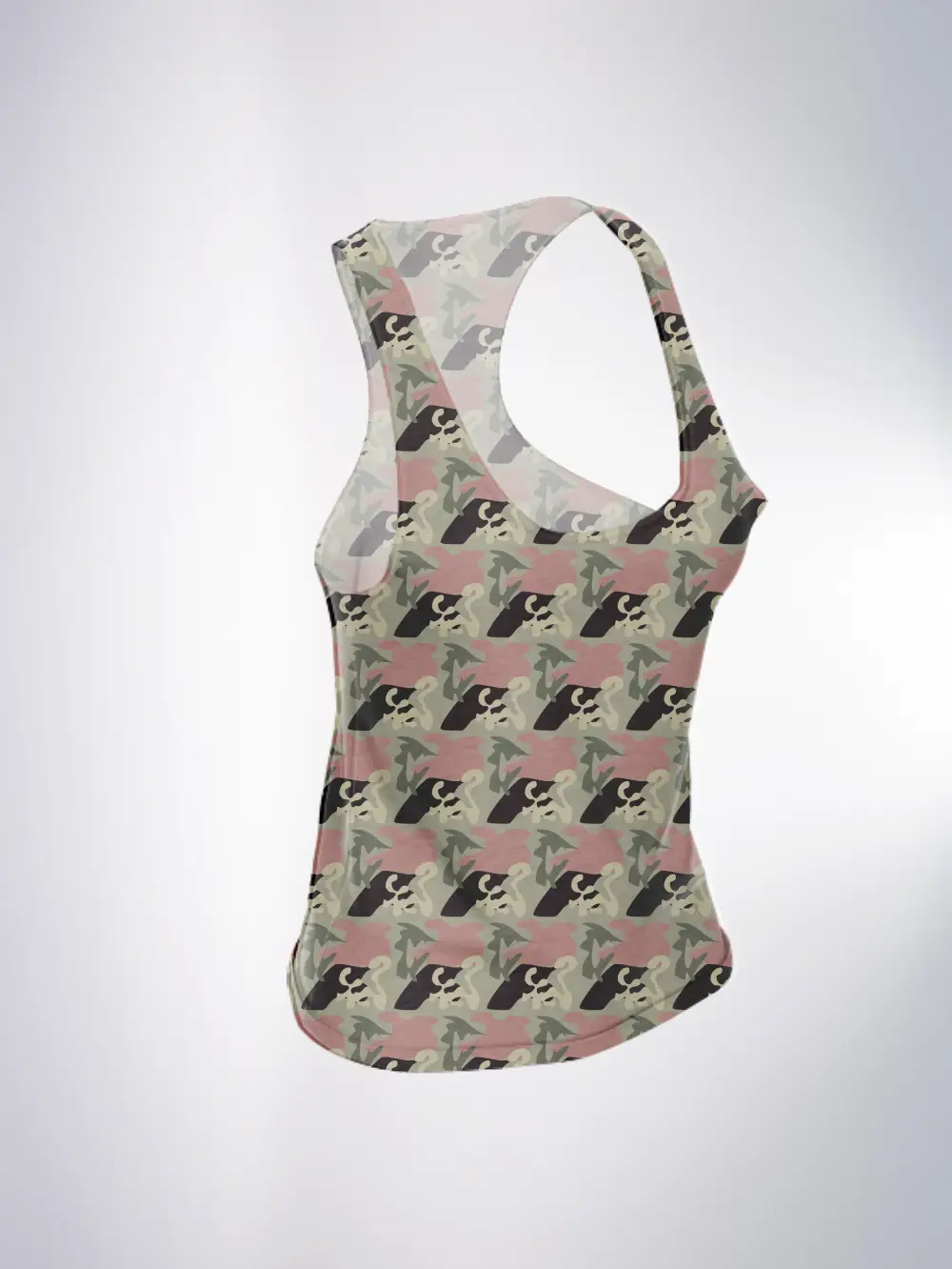 Camouflage Printed Women Tank Top - Image 2