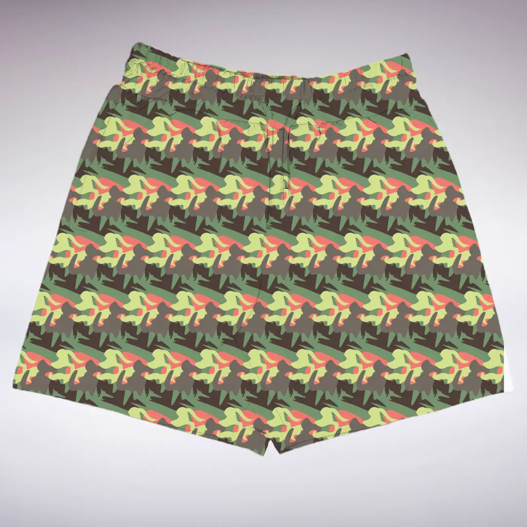 Camouflage Design Fleece Regular Fit Shorts