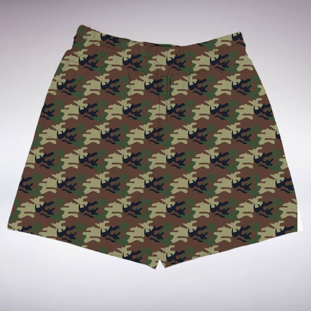 Men Regular Fit Camouflage Regular Fit Shorts