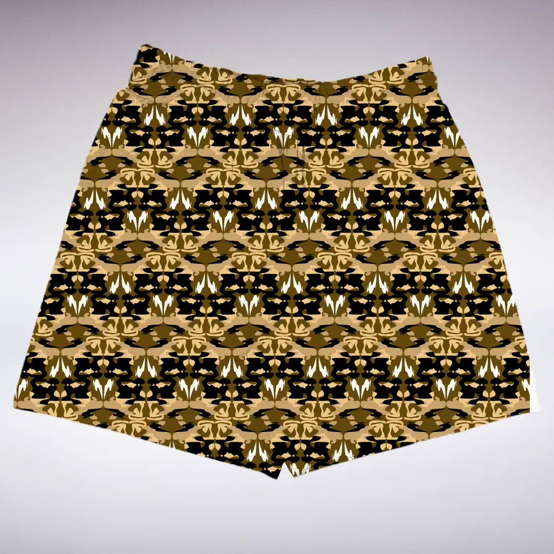Camo Design Printed Regular Fit Shorts