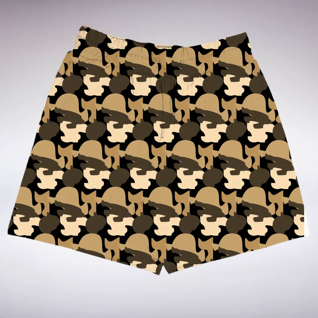 Sand Color Dessert Camo Regular Fit Shorts